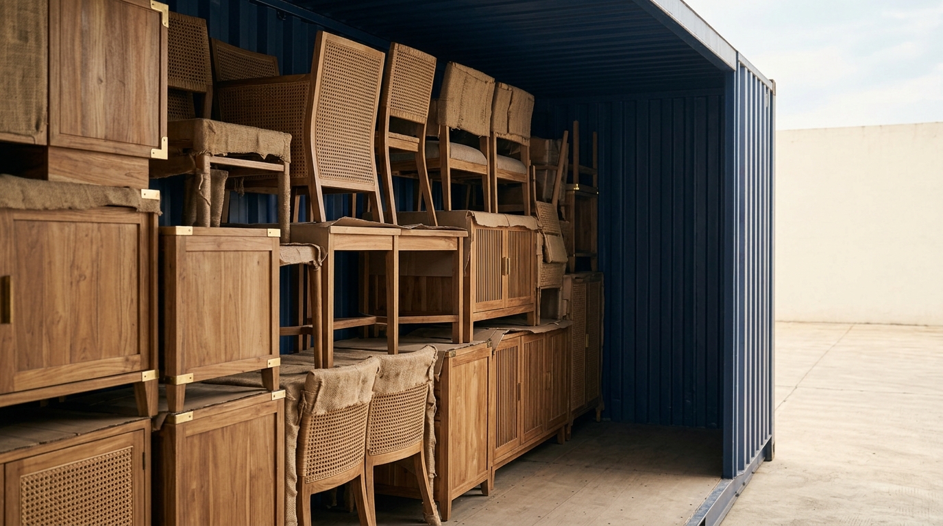 container loading furniture Indonesia 40ft, Container Loading Furniture Indonesia 40ft: Maximize Cubic Utilisation, in…