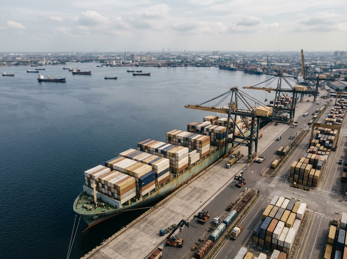 Tanjung Priok port Jakarta Indonesia container shipping