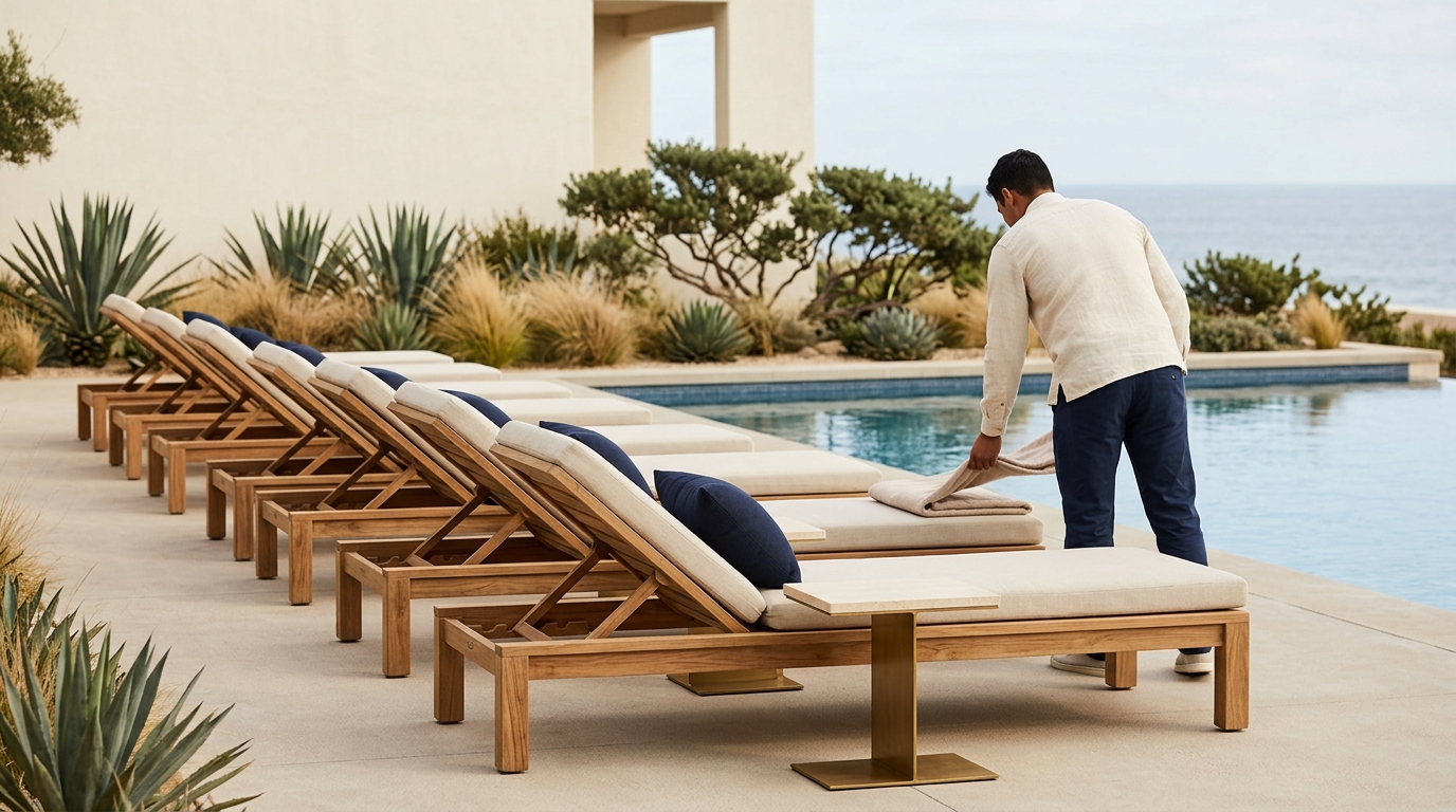 sun loungers, Poolside Furniture Sun Loungers Wholesale Indonesia: The Complete Buyer's Guide, in United States, aimed at…