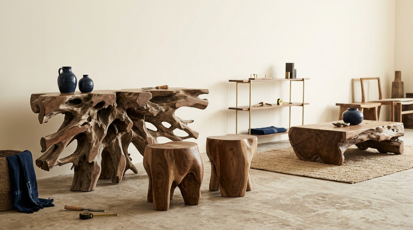 teak root furniture Indonesia, Teak Root Furniture Indonesia: The Ultimate Sourcing Guide for Retailers and Designers, in…